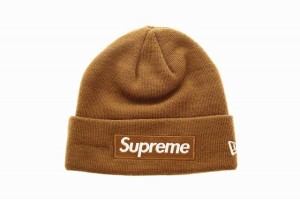 【中古】シュプリーム SUPREME Box Logo Beanie 16AW ニット帽 ビーニー ブラウン　240210☆AA★ メンズ レディース