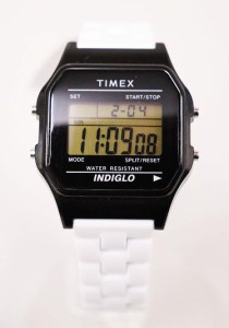 【中古】タイメックス TIMEX Classic Tile Collection クラシック タイル 腕時計 ホワイト TX-TW2 240205 ●