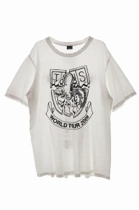 【中古】ナンバーナイン NUMBER (N)INE 05AW THS THE HIGH STREET ハイストリート期 WORLD TOUR ダメージTシャツ 240326