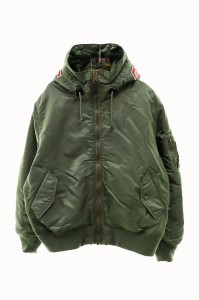 【中古】シュプリーム SUPREME 21AW MA-1 フライトジャケット フーディー M【ブランド古着ベクトル】240217☆AA★ メンズ