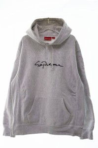 【中古】シュプリーム SUPREME 18AW Classic Script Hooded Sweatshirt パーカー L　240309☆AA★ メンズ