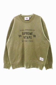 【中古】シュプリーム SUPREME 21AW WTAPS Crewneck  クルーネック スウェット トレーナー L　240308☆AA★ メンズ