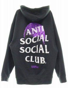 【中古】ANTI SOCIAL SOCIAL CLUB × SAPEur Hoodie XL ASSC アンチソーシャルソーシャルクラブ サプール 240229