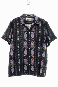 【中古】ワコマリア WACKO MARIA 稀少 16SS WOLF'S HEAD MONSTER HAWAIIAN SHIRT M ウルフズヘッド 240216