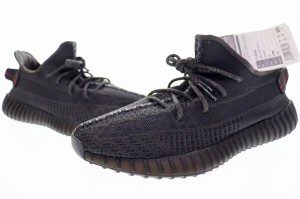 【中古】未使用品 アディダス adidas YEEZY BOOST 350 V2 BLACK 28cm FU9006 イージー ブースト ブラック 黒 240222