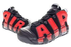 【中古】ナイキ NIKE AIR MORE UPTEMPO '96 BLACK AND UNIVERSITY RED 2022 27cm DJ4400-001 240301