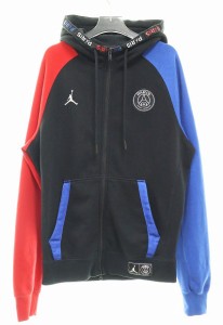 【中古】ナイキ NIKE JORDAN × PSG PARIS SAINT GERMAIN FULL ZIP HOODY BQ8347-011 パリ サンジェルマン 240326 ●