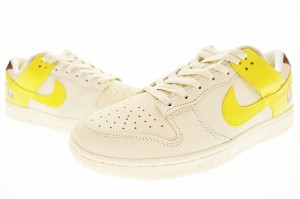 【中古】ナイキ NIKE W WMNS DUNK LOW LX BANANA 2022 28.5cm DR5487-100 ウィメンズ ダンク ロー バナナ 240322