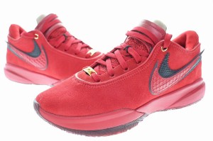 【中古】ナイキ NIKE LEBRON XX EP Liverpool FC 26cm DV1190-600 レブロン リバプール レッド スエード 240324