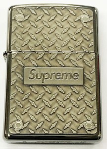 【中古】シュプリーム SUPREME 19SS Diamond Plate Zippo Silver ダイヤモンド プレート ジッポ 240608 ☆AA★