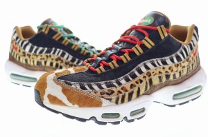 【中古】ナイキ NIKE × atmos AIR MAX 95 DLX ANIMAL PACK2.0 28.5cm AQ0929-200 エア マックス アニマル 240404