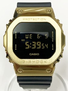 【中古】カシオ CASIO G-SHOCK BLACK GOLD GM-5600UG-9JF ジーショック ブラック ゴールド デジタル 腕時計 240605 ●