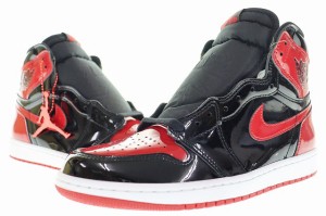 【中古】ナイキ NIKE AIR JORDAN 1 RETRO HIGH OG PATENT BRED 555088-063 エア ジョーダン パテント ブレッド 240428