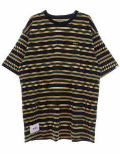 【中古】ダブルタップス WTAPS 21SS JAM 01 TEE L 211ATDT-CSM21 ジャム ボーダー Tシャツ 刺繍 ロゴ 240523 ☆AA★