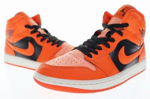 【中古】ナイキ NIKE WMNS AIR JORDAN 1 MID SE ORANGE 28cm DM3381-600 ウィメンズ エア ジョーダン ミッド 240512