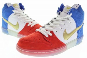 【中古】ナイキ NIKE DUNK HIGH PREMIUM SB TRICOLOR 28cm 313171-674 ダンク ハイ プレミアム トリコロール 240516