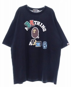 【中古】アベイシングエイプ A BATHING APE Multi Fonts Relaxed Fit Collage Heavy Weight Tee 2XL Tシャツ 240524