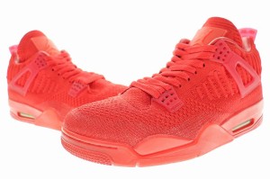 【中古】ナイキ NIKE AIR JORDAN 4 RETRO FLYKNIT UNIVERSITY RED 2019 28cm AQ3559-600 240530