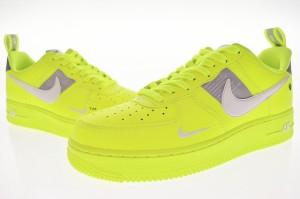 【中古】ナイキ NIKE AIR FORCE 1 '07 LV8 UTILITY VOLT 2018 27.5cm AJ7747-700 エア フォース I ロー 240528