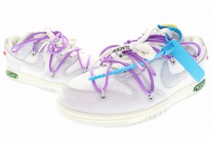 【中古】ナイキ NIKE DUNK LOW OFF-WHITE Lot 47 2021 25cm 1 OF 50 DM1602-125 The 50 Lot.47 240528