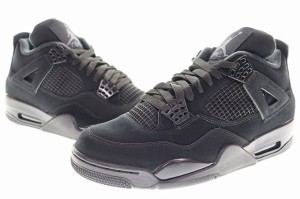 【中古】ナイキ NIKE AIR JORDAN 4 RETRO BLACK CAT 2020 28cm CU1110-010 エア ジョーダン ブラック キャット 240601