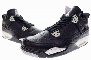 【中古】ナイキ NIKE 訳あり AIR JORDAN 4 RETRO LS OREO 2015 28.5cm BLACK 314254-003 エア ジョーダン IV 240610