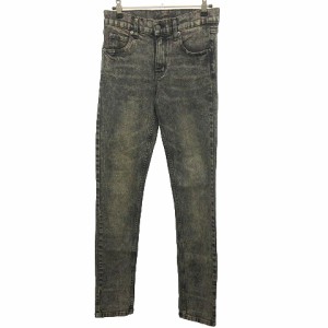 【中古】チープマンデー CHEAP MONDAY デニムパンツ ジーンズ TIGHT SKIN USED Black ブラック 黒系 29 約M AL11