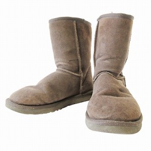 【中古】アグ オーストラリア UGG australia 5825 CLASSIC SHORT クラシックショート ムートンブーツ ブラウン 茶 7 24cm