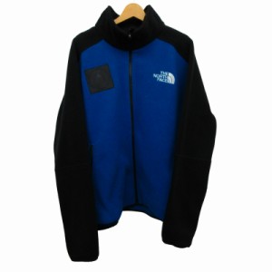 【中古】ザノースフェイス THE NORTH FACE 美品 フリース NF0A5J5H ブルゾン ジャケット ロゴ 刺繍 ジップアップ XL