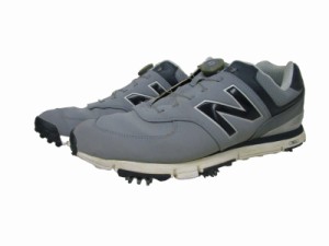 【中古】ニューバランス NEW BALANCE MGB574 スニーカー スパイク 29.5cm 灰×紺 ネイビー×グレー 0329 メンズ