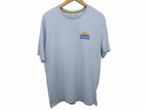 【中古】パタゴニア Patagonia Tシャツ 半袖 カットソー ロゴ バックプリント STY37402SP21 水色 ライトブルー M