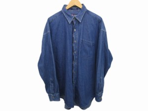 【中古】チャップス CHAPS ラルフローレン ヴィンテージ デニム シャツ 長袖 インディゴ  xL ■GY14 メンズ