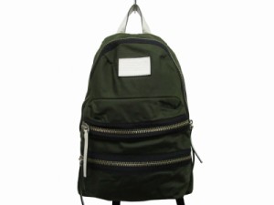 【中古】マークバイマークジェイコブス MARC by MARC JACOBS ナイロン リュックサック ジップ 11T-73001 カーキ ■GY14