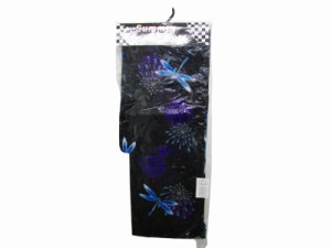 【中古】未使用品 YUKATA 浴衣 総柄 花火 ブラック 適応身長152-167cm レディース