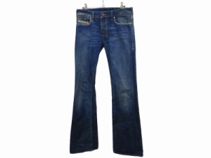 【中古】ディーゼル DIESEL ZATHAN ザッタン フレア デニム パンツ ジーパン ジーンズ ロゴ インディゴ 28 約S メンズ