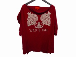 【中古】ヴィヴィアンウエストウッドレッドレーベル Vivienne Westwood RED LABEL WILD & FREE プリント  カットソー 