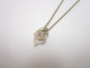 【中古】スタージュエリー STAR JEWELRY 美品 ハート ストーン ネックレス ペンダント シルバー925 総重量5.0 0512