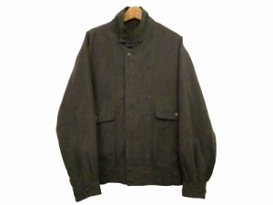 【中古】ヴァレンティノ ガラヴァーニ VALENTINO GARAVANI スイングトップ ブルゾン 裏地チェック カーキ M メンズ