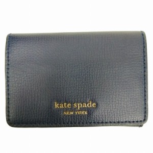 【中古】ケイトスペード KATE SPADE 6連 キーケース レザー ロゴ 紺 ネイビー レディース