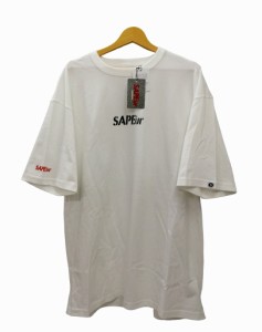 【中古】未使用品 sapeur サプール ロッドマン セメントヘッドT シャツ バックプリント ロゴ 白 ホワイト XXL メンズ