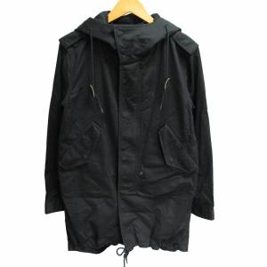 美品　フレッドペリー　MA-1　モッズコート　刺繍ロゴ　M-51　L　ネイビー 美品 フレッドペリー MA-1 モッズコート 刺繍ロゴ M-51 L ネイビー