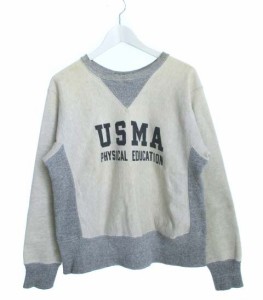 【中古】チャンピオン CHAMPION 50's USMA リバースウィーブ スウェット タタキタグ 2トーン ヴィンテージ S