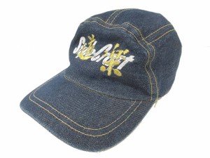 【中古】エヴィス EVISU 道楽 デニム キャップ 旧ロゴ 帽子 Style Craft ヘッドウェア インディゴブルー メンズ