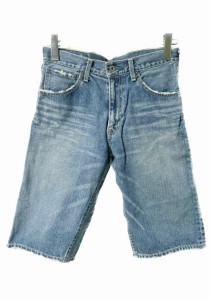 【中古】リーバイス Levi's デニム ハーフパンツ ショーツ  インディゴブルー ダメージ加工 ジーンズ ボトムス