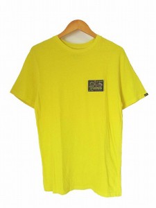 【中古】バンズ VANS Tシャツ 半袖 ワッペン イエロー S メンズ