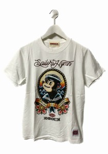 【中古】ANIMALIA アニマリア プリント Tシャツ ホワイト 半袖 トップス メンズ