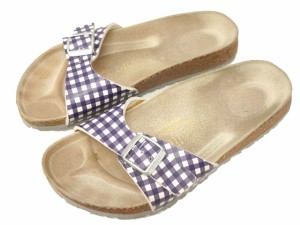 【中古】パピリオ Papillio マドリッド サンダル 24 パープル BIRKENSTOCK ビルケンシュトック レディース