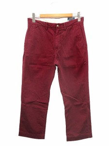 【中古】ポロ ラルフローレン POLO RALPH LAUREN CLASSIC.F FLAT FRONT BEDFORD CHINO PANT チノパン 32 バーガンディ