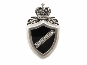 【中古】ジャスティンデイビス Justin Davis CROWN SHIELD ペンダントトップ SPJ117 ダイヤモンド アクセサリー