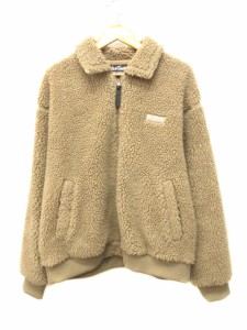 【中古】ワイルドシングス WILDTHINGS フラッフィーボア FLUFFY BOA G-1 ボアフリースジャケット ベージュ L メンズ